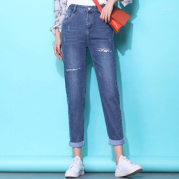ripped jeans women 2020 holes loose skinny pencil ankle length denim jeans female cotton pants1, Blue
ripped jeans women 2020 holes loose skinny pencil ankle length denim jeans female cotton pants1, Blue
