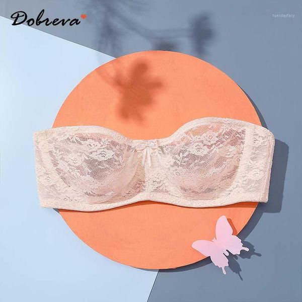 bras dobreva women's no padding see-through underwire multiway strapless lace bra1, Red;black
bras dobreva women's no padding see-through underwire multiway strapless lace bra1, Red;black