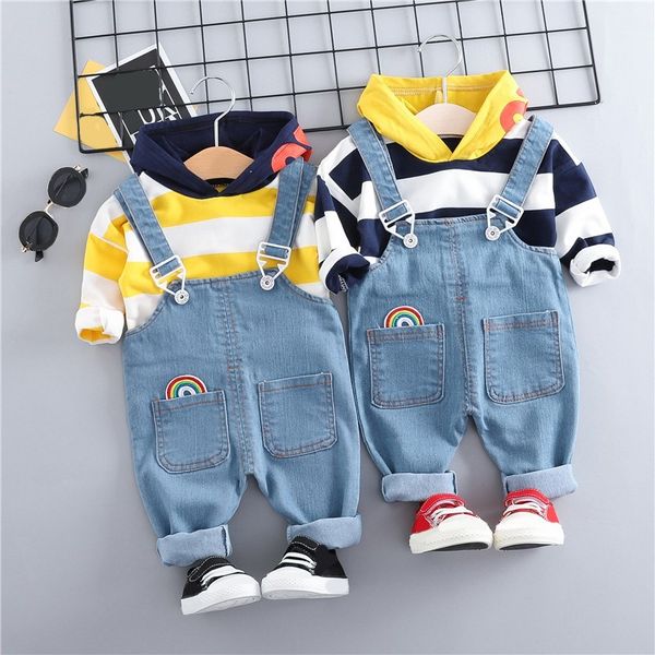 children boys girls clothing sets 2020 spring autumn striped t-shirt+suspender jeans kids clothes toddler boys outfits y1105, White
children boys girls clothing sets 2020 spring autumn striped t-shirt+suspender jeans kids clothes toddler boys outfits y1105, White