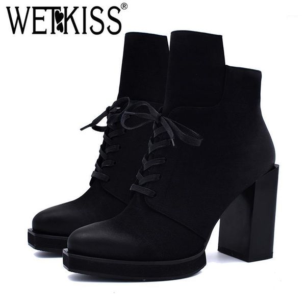 boots wetkiss winter thick high heels women ankle plush square toe lace up footwear platform female boot shoes 20211, Black
boots wetkiss winter thick high heels women ankle plush square toe lace up footwear platform female boot shoes 20211, Black