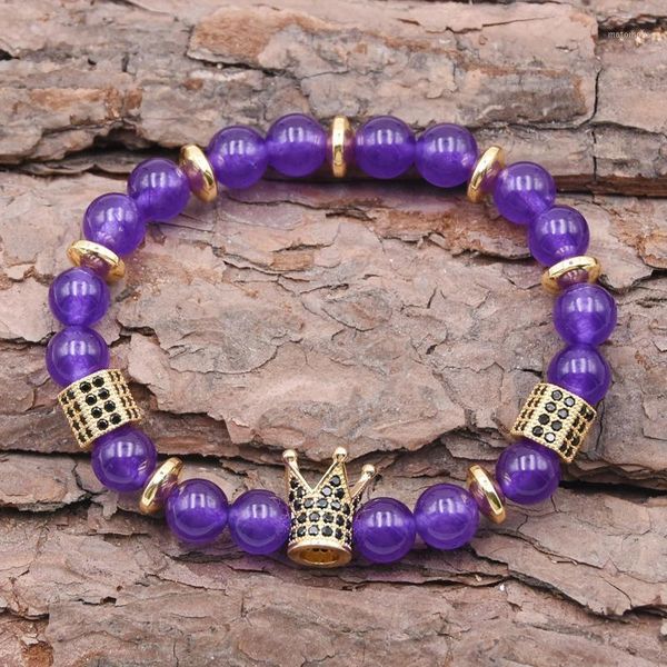 beaded, strands couple cz imperial crown and micro-inlaid zircon charm bracelet for women natural stone men jewelry pulseira1, Black
beaded, strands couple cz imperial crown and micro-inlaid zircon charm bracelet for women natural stone men jewelry pulseira1, Black