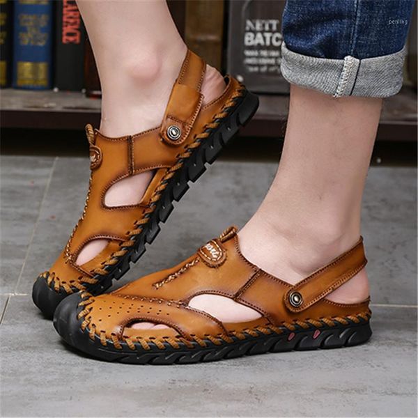 outdoor 2020 new leather men's sandals classic roman sandals casual comfortable shoes summer beach man sneakers 38-481, Black
outdoor 2020 new leather men's sandals classic roman sandals casual comfortable shoes summer beach man sneakers 38-481, Black