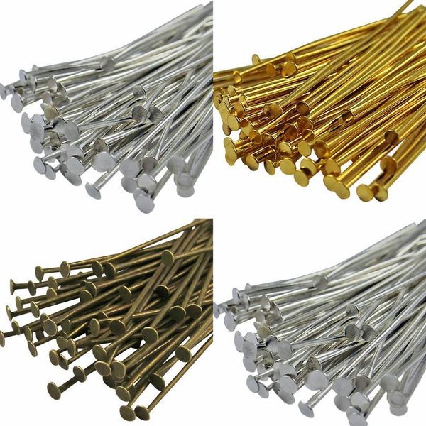 100pcs/bag silver golden plated pins jewelry making finding components mwtal headpins eyepins ballpins for beads brace jlloib
100pcs/bag silver golden plated pins jewelry making finding components mwtal headpins eyepins ballpins for beads brace jlloib
