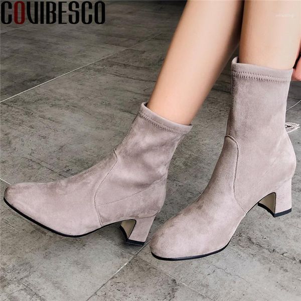 boots covibesco concise suede leather round toe women's warm 2021 autumn winter high heels pumps est party prom shoes woman1, Black
boots covibesco concise suede leather round toe women's warm 2021 autumn winter high heels pumps est party prom shoes woman1, Black