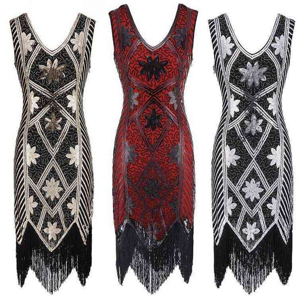 women's clothing casual dresses 1920 heavy industry double-sided flower nail bead v-neck large tassel dresses, Black;gray
women's clothing casual dresses 1920 heavy industry double-sided flower nail bead v-neck large tassel dresses, Black;gray