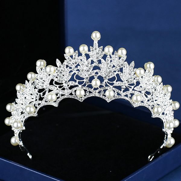 new wedding crown silver color crystal pearl headwear queen wedding crown bridal headwear headband party wedding hair ornaments, Slivery;golden
new wedding crown silver color crystal pearl headwear queen wedding crown bridal headwear headband party wedding hair ornaments, Slivery;golden