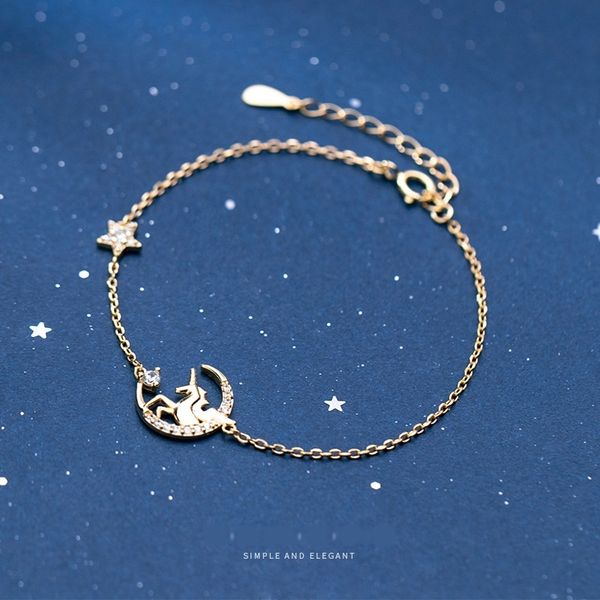wgt7q eloge s925 silver female star version bracelet braceletbracelet braceletcutefashion diamond korean moon hand jewelry qekob s3703, Golden;silver
wgt7q eloge s925 silver female star version bracelet braceletbracelet braceletcutefashion diamond korean moon hand jewelry qekob s3703, Golden;silver
