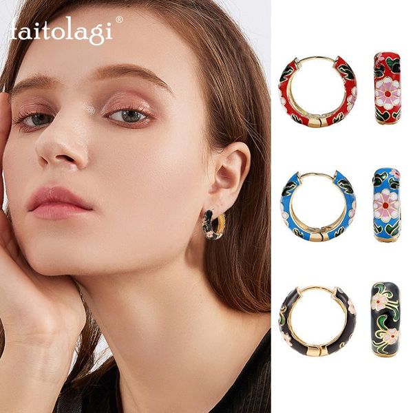 fashion enamel flower hoop earrings for women vintage boho circle small earrings statement jewelry girls wedding party gift, Golden;silver
fashion enamel flower hoop earrings for women vintage boho circle small earrings statement jewelry girls wedding party gift, Golden;silver