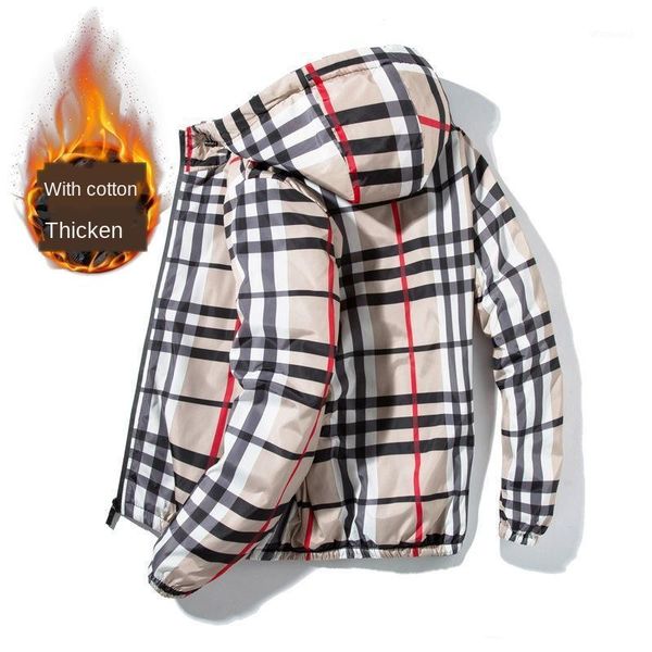 spring and autumn plus cotton plaid jacket men's gown korean style trendy handsome casual autumn and winter thick t1, White;black
spring and autumn plus cotton plaid jacket men's gown korean style trendy handsome casual autumn and winter thick t1, White;black