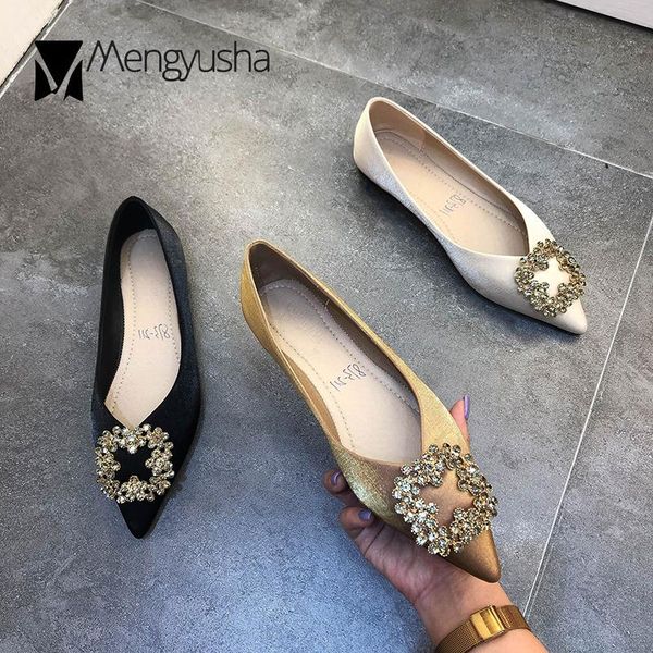 shiny silk slip on flats crystal buckle shallow loafers trendy soft soled moccasins pointed toe single shoes women plus size 44, Black
shiny silk slip on flats crystal buckle shallow loafers trendy soft soled moccasins pointed toe single shoes women plus size 44, Black