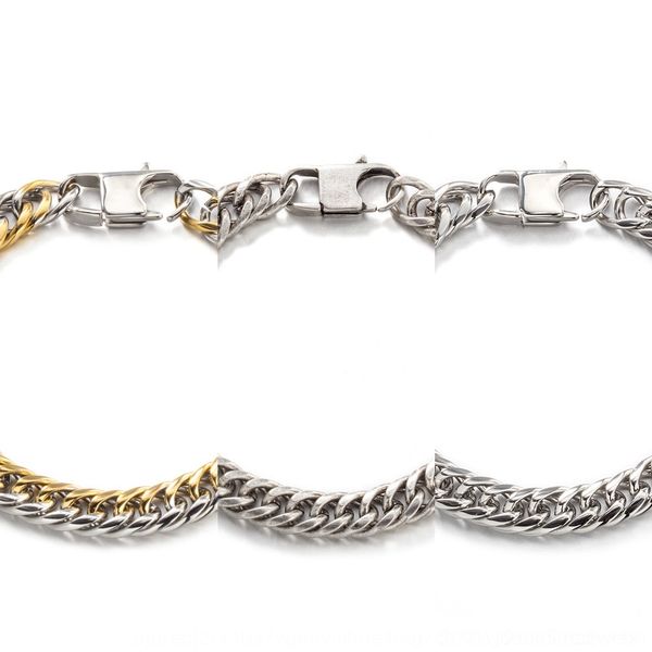 ejuf2 new double woven bracelet side color contrast 5 four bracelet men and women individual trendsimple and fashionable titanium steel ankl, Golden;silver
ejuf2 new double woven bracelet side color contrast 5 four bracelet men and women individual trendsimple and fashionable titanium steel ankl, Golden;silver