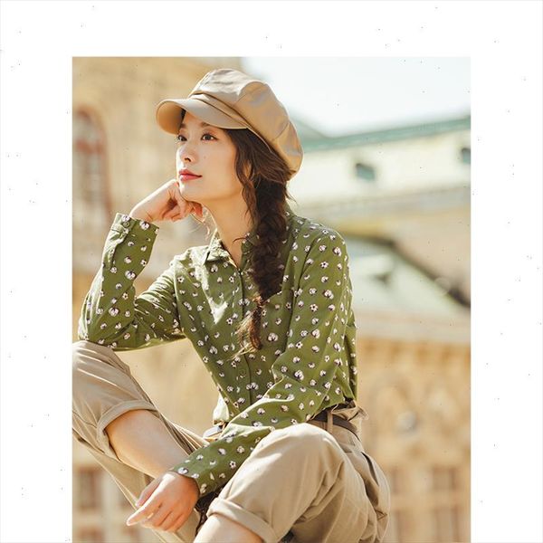 inman spring autumn new arrival peter pan collar print shivering leisure literary long sleeve blouse drop shipping, White
inman spring autumn new arrival peter pan collar print shivering leisure literary long sleeve blouse drop shipping, White