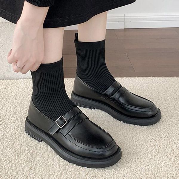 boots lolita shoes women knitting sock stretch fabric booties buckle low heels high ankle boot 2021 winter botas mujer 8717c, Black
boots lolita shoes women knitting sock stretch fabric booties buckle low heels high ankle boot 2021 winter botas mujer 8717c, Black