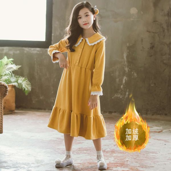 color 2020 korean yellow plush solid thickened leisure warm elastic girl's baby collar drs long skirt 6818, Red;yellow
color 2020 korean yellow plush solid thickened leisure warm elastic girl's baby collar drs long skirt 6818, Red;yellow