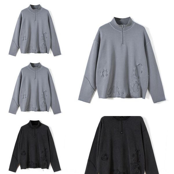 be men's wear new coat zipperzipper zipper standing collar hole patching coat for high street fashion brand men in autumn and winter 20, Black
be men's wear new coat zipperzipper zipper standing collar hole patching coat for high street fashion brand men in autumn and winter 20, Black