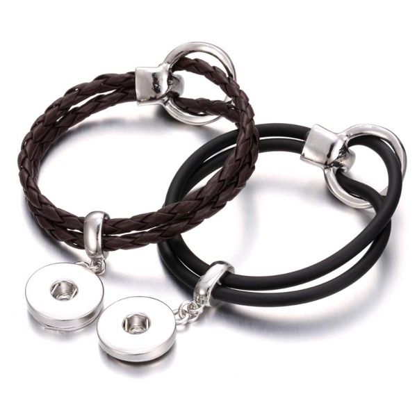 new snap jewelry creative black braided leather 18mm snap button bracelet handmade bracelets for women men, Golden;silver
new snap jewelry creative black braided leather 18mm snap button bracelet handmade bracelets for women men, Golden;silver