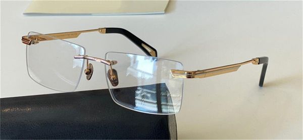 new fashion prescription eyeglasses the academic i rimless frame optical glasses clear lens simple business style for men quality, Black
new fashion prescription eyeglasses the academic i rimless frame optical glasses clear lens simple business style for men quality, Black
