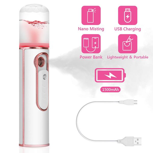 nano facial mister, rechargeable facial steamer with 30ml visual water tank, portable facial moisturizing sprayer with 1500mah power bank
nano facial mister, rechargeable facial steamer with 30ml visual water tank, portable facial moisturizing sprayer with 1500mah power bank