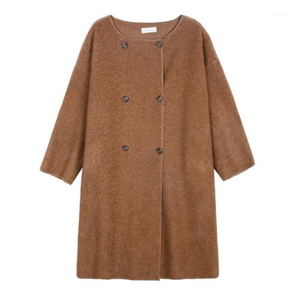 women's wool & blends teddy bear womens coats abrigos mujer elegante korean coat solid long double breasted wide-waisted and jackets wo, Black
women's wool & blends teddy bear womens coats abrigos mujer elegante korean coat solid long double breasted wide-waisted and jackets wo, Black