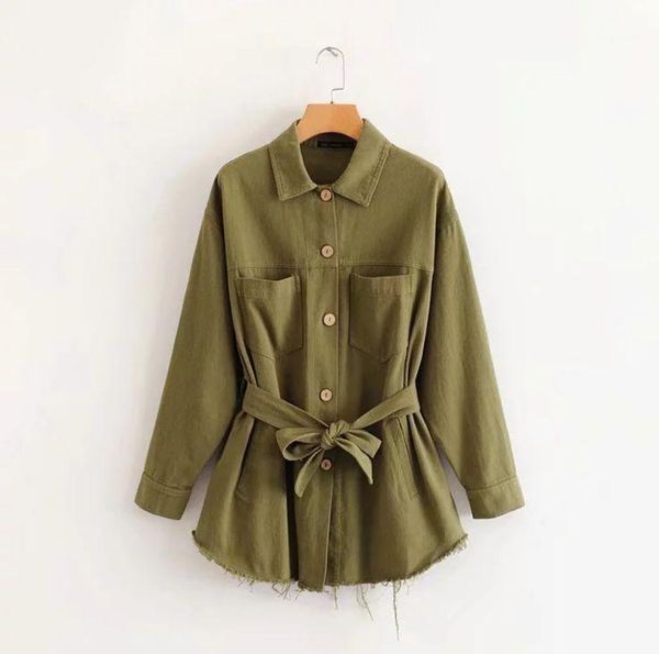 hcbless 2020 autumn women's new hem edging waist bandwidth loose coat female fashion jacket1, Black;brown
hcbless 2020 autumn women's new hem edging waist bandwidth loose coat female fashion jacket1, Black;brown