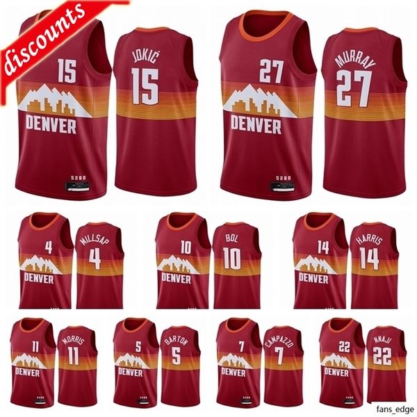 2021 michael 1 porter jr. bol 10 bol nikola 15 basketball jokic jersey jamal 27 murray jerseys gary 14 harris paul 4 millsap new uniform, Black;red
2021 michael 1 porter jr. bol 10 bol nikola 15 basketball jokic jersey jamal 27 murray jerseys gary 14 harris paul 4 millsap new uniform, Black;red