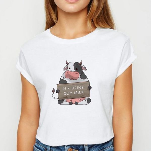 plus size vegetarian plz drink soy milk t shirt women vestidos spring summer tshirt easy matching tee white o-neck t-shirts
plus size vegetarian plz drink soy milk t shirt women vestidos spring summer tshirt easy matching tee white o-neck t-shirts