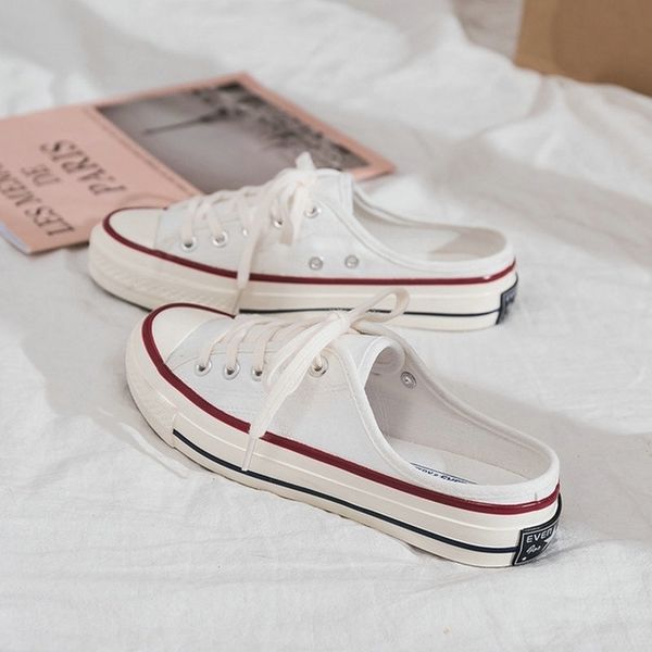 new spring woman half slipper canvas flat sneakers women casual comfortable loafer driving low lace up shoes 368 y200801, Black
new spring woman half slipper canvas flat sneakers women casual comfortable loafer driving low lace up shoes 368 y200801, Black