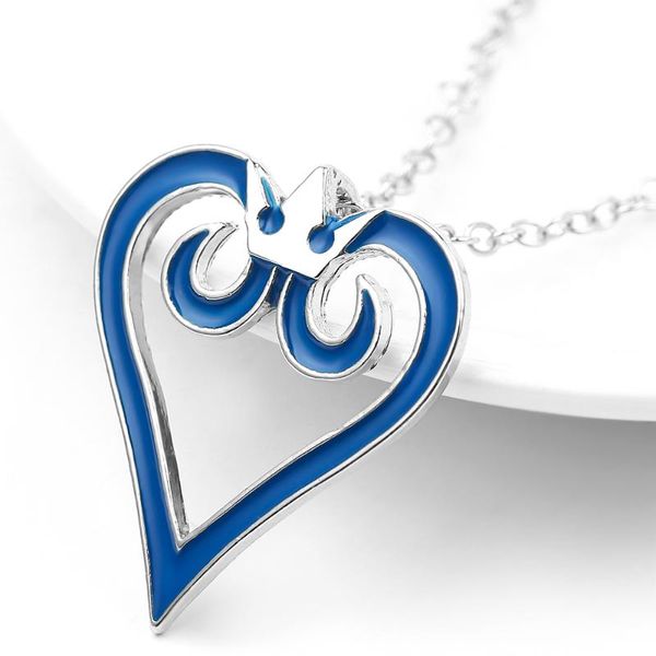 fashion kingdom hearts necklace crown sora silver color blue heart enamel pendant fashion new game jewelry for men women
fashion kingdom hearts necklace crown sora silver color blue heart enamel pendant fashion new game jewelry for men women
