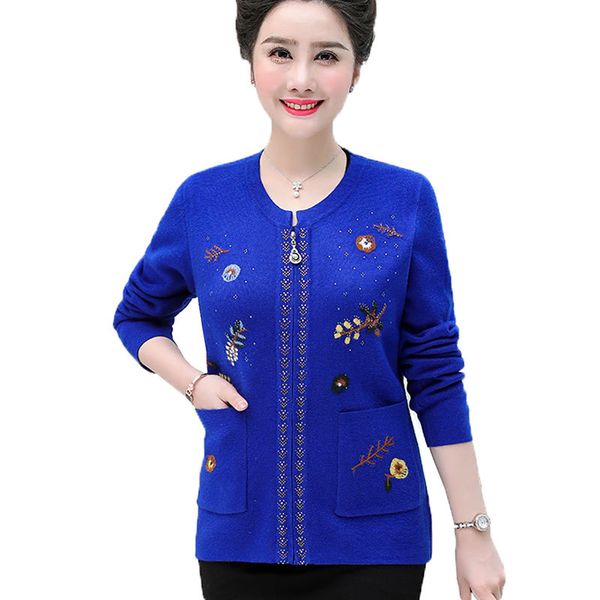 ladies old cardigan knitted sweater big 6xl spring casual autumn mother embroidered with zipper wool r710 kcbu, White;black
ladies old cardigan knitted sweater big 6xl spring casual autumn mother embroidered with zipper wool r710 kcbu, White;black