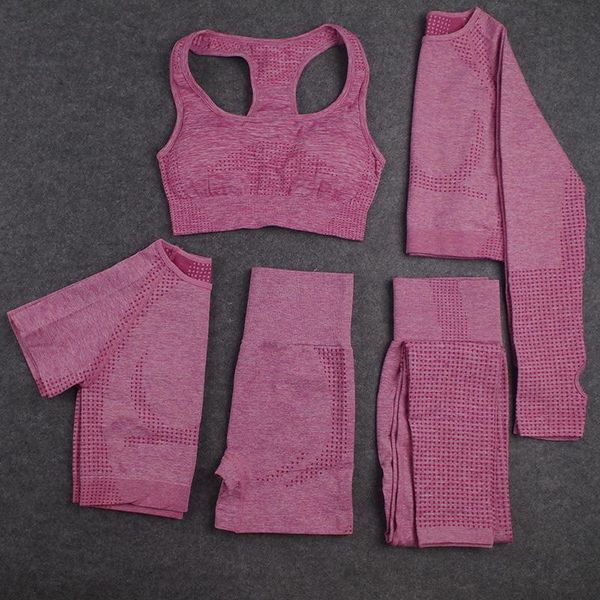 yoga outfits 2/3/5pcs seamless women set workout sportswear gym clothing fitness long sleeve crop high waist leggings sports suits, White;red
yoga outfits 2/3/5pcs seamless women set workout sportswear gym clothing fitness long sleeve crop high waist leggings sports suits, White;red