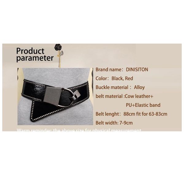 dinisiton punk rocker cummerbunds wide belts for women elastic girdle fashion european style women stra jllrrh, Black;brown
dinisiton punk rocker cummerbunds wide belts for women elastic girdle fashion european style women stra jllrrh, Black;brown