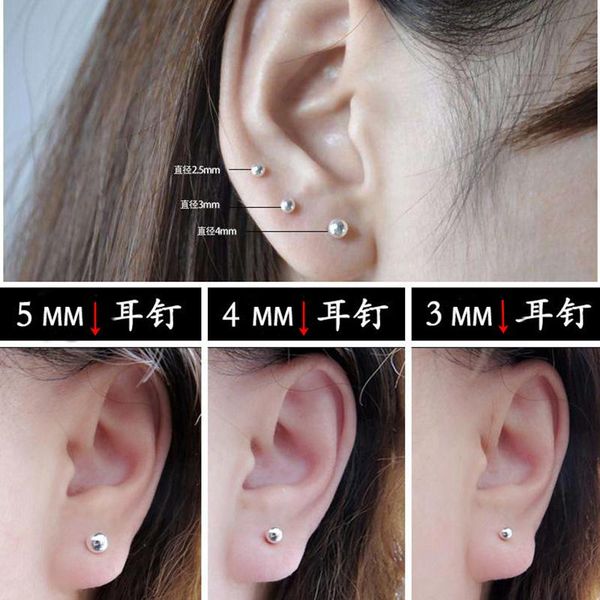 990 925 sterling sliver glossy ball stud earrings for women smooth small round beads small ball earings earring fashion jewelry, Golden;silver
990 925 sterling sliver glossy ball stud earrings for women smooth small round beads small ball earings earring fashion jewelry, Golden;silver