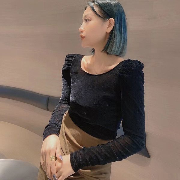 xwnjv winter t-shirt t-shirts autumn and winter gold street korean fashion velvet 2020 autumn women round neck and women 032, Black
xwnjv winter t-shirt t-shirts autumn and winter gold street korean fashion velvet 2020 autumn women round neck and women 032, Black