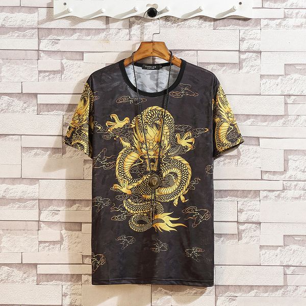 2021 new short sleeve silk shirt men' chinese summer dragon print black tshirt t hip hop punk rock clothes oversize sy73, White;black
2021 new short sleeve silk shirt men' chinese summer dragon print black tshirt t hip hop punk rock clothes oversize sy73, White;black