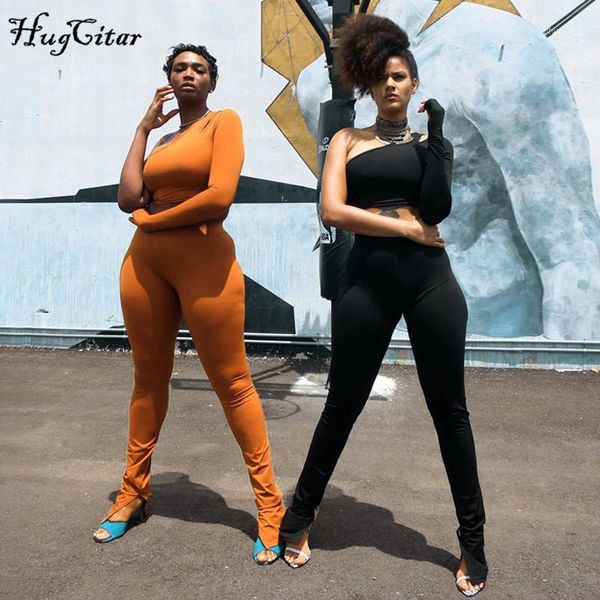 hugcitar 2020 long sleeve one-shoulder hollow out cut out solid tshirt leggings 2 pieces set autumn winter women tracksuit1, Gray
hugcitar 2020 long sleeve one-shoulder hollow out cut out solid tshirt leggings 2 pieces set autumn winter women tracksuit1, Gray