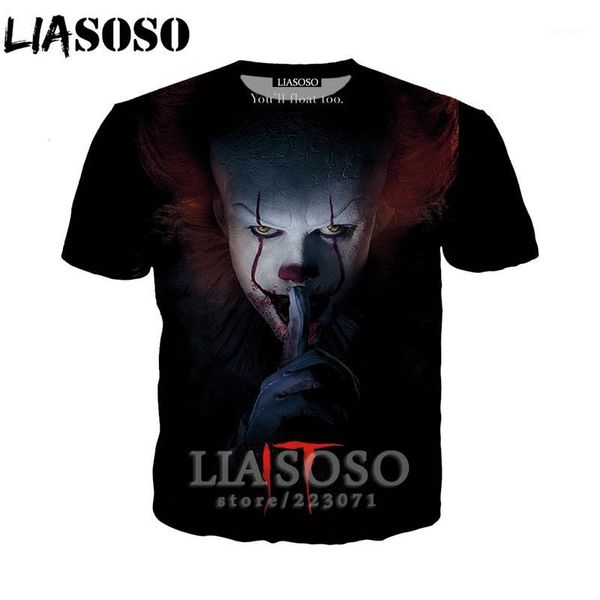 liasoso 3d print movie it chapter two t shirt cosplay pennywise men tshirt harajuku men's clown t-shirts women tees d010-51, White;black
liasoso 3d print movie it chapter two t shirt cosplay pennywise men tshirt harajuku men's clown t-shirts women tees d010-51, White;black
