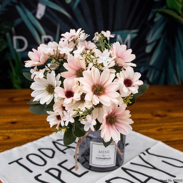 decorative flowers & wreaths 25heads/1bundle silk daisy bride bouquet for christmas home wedding year decoration fake plants artificial flow
decorative flowers & wreaths 25heads/1bundle silk daisy bride bouquet for christmas home wedding year decoration fake plants artificial flow