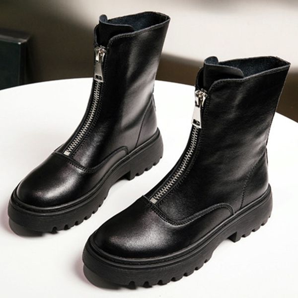 martin women's fashionable new mid-fashion tube ankle british leather short boots front zipper woman shoes ps1t, Black
martin women's fashionable new mid-fashion tube ankle british leather short boots front zipper woman shoes ps1t, Black