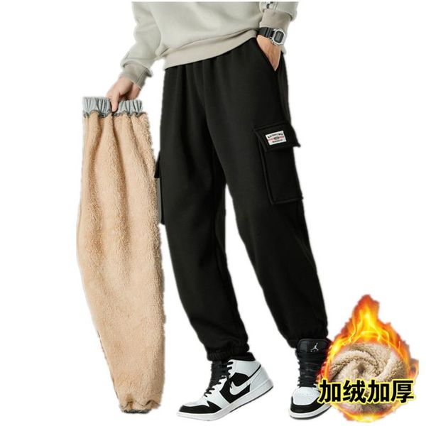 men's winter fleece fluff thicken warm casual pants men business straight elastic thick cotton black trousers male
men's winter fleece fluff thicken warm casual pants men business straight elastic thick cotton black trousers male
