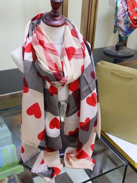 red heart printed giant check cashmere scarf ladies deisgner scarf winter with box, Blue;gray
red heart printed giant check cashmere scarf ladies deisgner scarf winter with box, Blue;gray