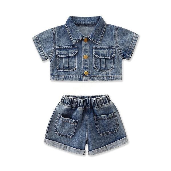kids clothing sets girls denim outfits children cardigan coat +cowboy shorts 2pcs/set summer fashion boutique baby clothes, White
kids clothing sets girls denim outfits children cardigan coat +cowboy shorts 2pcs/set summer fashion boutique baby clothes, White