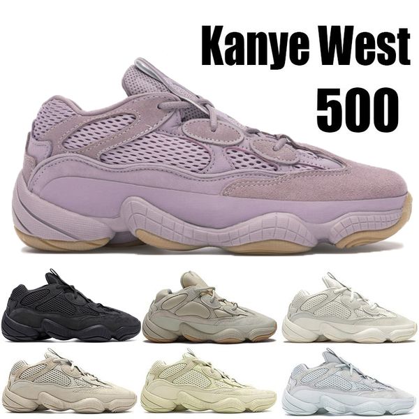 

with box soft vision stone desert rat 500 kanye west running shoes bone white utility black salt blush stone men women sport sneakers