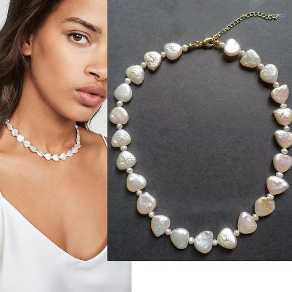 chokers exquisite ins natural real heart freshwater pearl choker statement necklace women 2021 jewelry gifts1, Golden;silver
chokers exquisite ins natural real heart freshwater pearl choker statement necklace women 2021 jewelry gifts1, Golden;silver