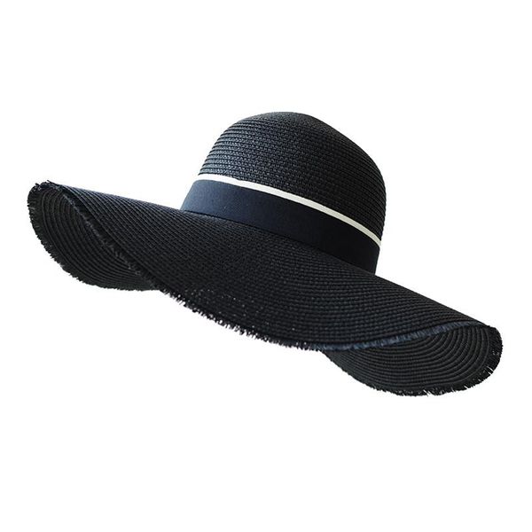 2019 new fashion woman hand made black straw hat ribbon sun hats wide brim casual female summer shade beach hat uv wmtmtn xhlove, Black;white
2019 new fashion woman hand made black straw hat ribbon sun hats wide brim casual female summer shade beach hat uv wmtmtn xhlove, Black;white