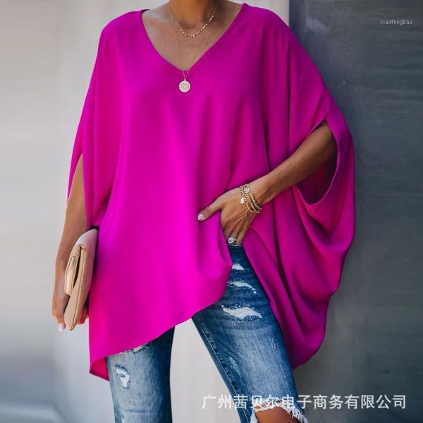 wepbel women's solid color v neck fashion loose blouse shirt batwing sleeve casual summer new blouses shirts 1, White
wepbel women's solid color v neck fashion loose blouse shirt batwing sleeve casual summer new blouses shirts 1, White