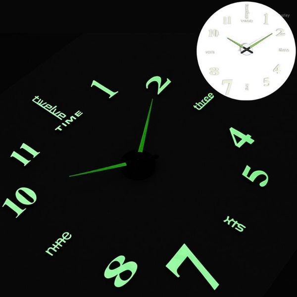 27/37/47inch luminous wall clocks large clock watch horloge 3d diy acrylic mirror stickers quartz klock modern mute home decor1
27/37/47inch luminous wall clocks large clock watch horloge 3d diy acrylic mirror stickers quartz klock modern mute home decor1