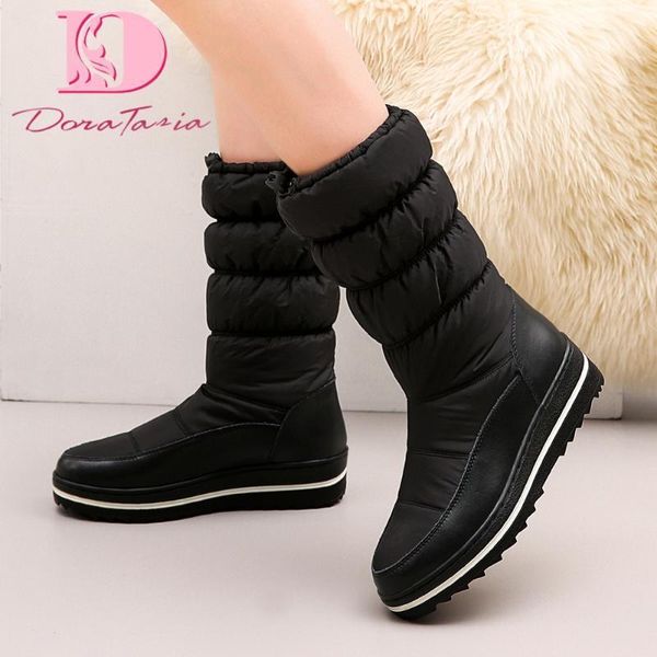 doratasia plus size 35-44 ladies winter snow boots fashion platform flat with thick plush boots women warm fur shoes womna1, Black
doratasia plus size 35-44 ladies winter snow boots fashion platform flat with thick plush boots women warm fur shoes womna1, Black