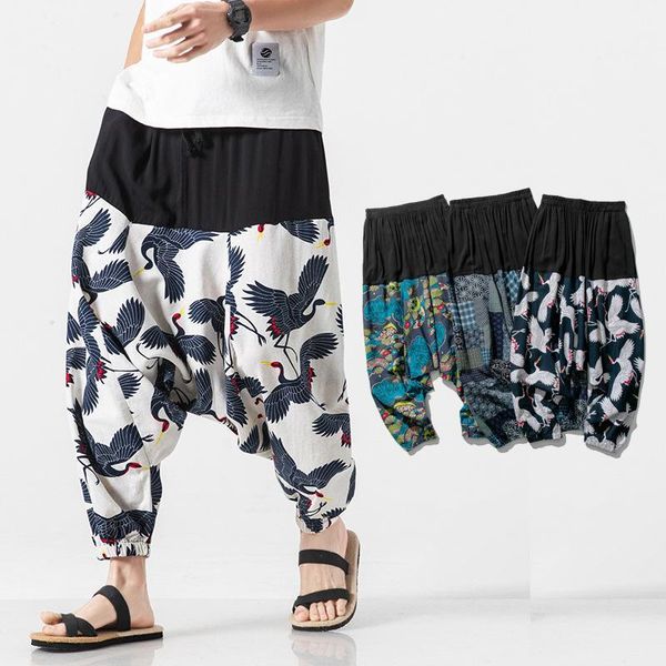 cotton and linen patchwork printed harem pants men 2020 autumn loose large size retro casual trousers hip-hop mens joggers pants1, Black
cotton and linen patchwork printed harem pants men 2020 autumn loose large size retro casual trousers hip-hop mens joggers pants1, Black