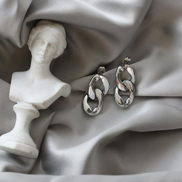 MKENDN Fashion Dangle Earrings For Women Long Tassel Stainless Steel Link Chain Earring Female Punk Jewelry Brincos 2021, Silver
MKENDN Fashion Dangle Earrings For Women Long Tassel Stainless Steel Link Chain Earring Female Punk Jewelry Brincos 2021, Silver