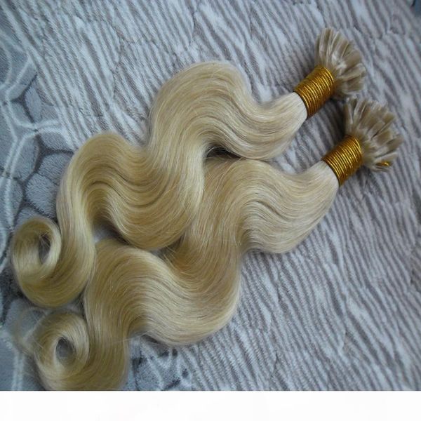 #613 bleach blonde brazilian hair 100g u tip hair extensions wholesale body wave keratin nail u tip hair extensions, Black
#613 bleach blonde brazilian hair 100g u tip hair extensions wholesale body wave keratin nail u tip hair extensions, Black